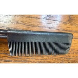 Vintage Brass Hot Comb Hair/Beard Straightener with Wooden Handle